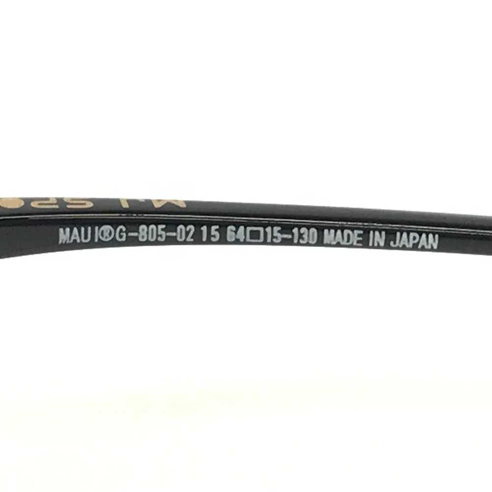 Maui Jim Sunglasses Makaha Readers +1.50 G-805-02 15 Black Gloss w/ Neutral Gray